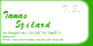 tamas szilard business card